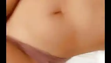 Pakistani nude model exposing and squeezing her milky boobs