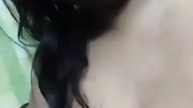 Busty Bangla wife boob show MMS movie