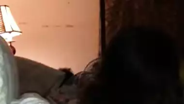 Paki couple at night bj and boobs suck