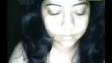 Chubby South Indian girl exposes her huge boobs