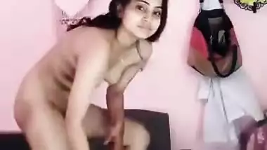 Cute indian girl strip her cloths selfie