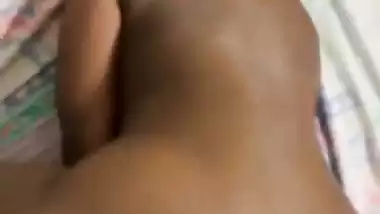 Man drills a South Indian lady’s ass in the doggy style