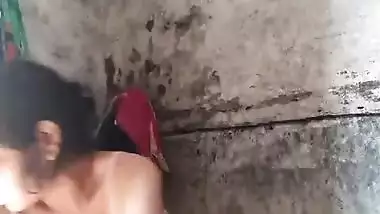 Real Dehati wife nude show in bathroom