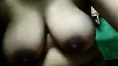 Cute XXX girl shows off boobs via video link to her Desi sponsor