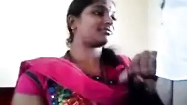 Desi office secretary’s first blowjob with her boss