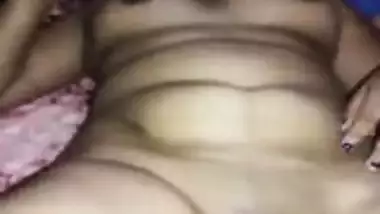 Model with naked XXX tits allows man to touch her sex body parts