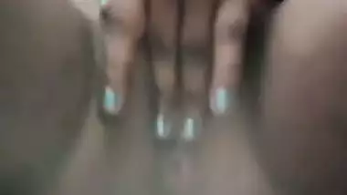 Village girl strips clothes and fingers her pussy heavily