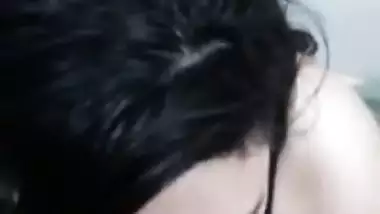 Big boob girl gives a desi blowjob to her lover