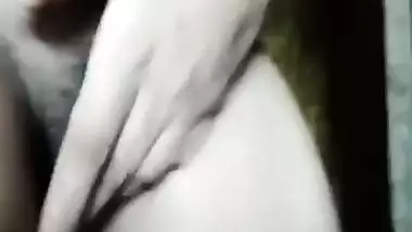 Slim village girl striptease after bath nude MMS