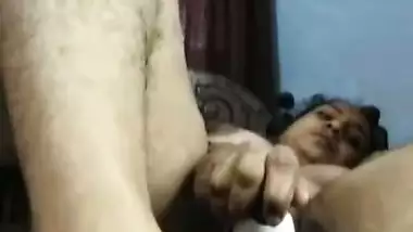 Fingering and kela masturbation with dildo sex of Indian wife